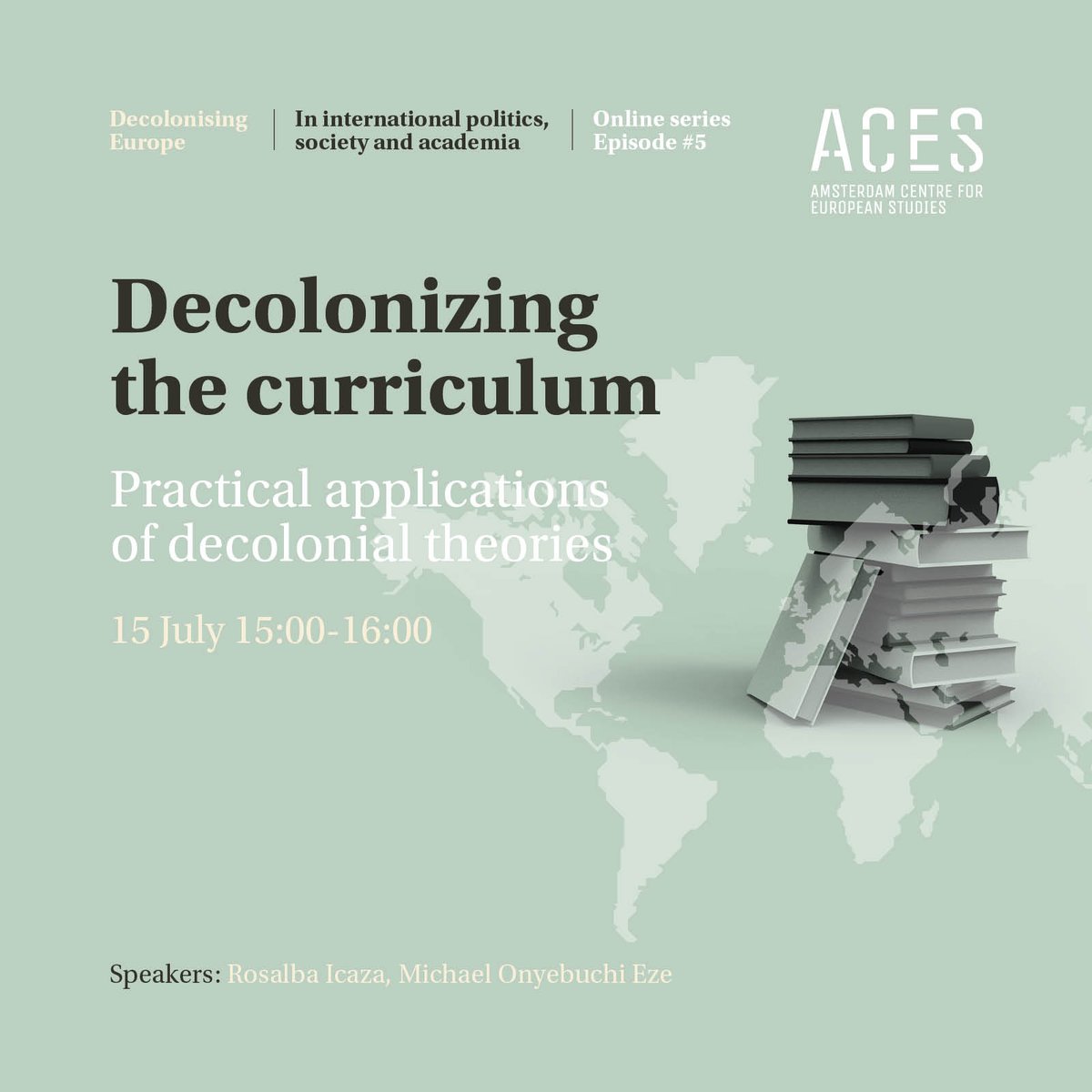 Tomorrow is the last Decolonising Europe lecture before the summer break. You can register here: bit.ly/3j8Bdb1

The series will continue after the summer break If you want to stay up to date, you can register for our special newsletter: bit.ly/3ft94Jm