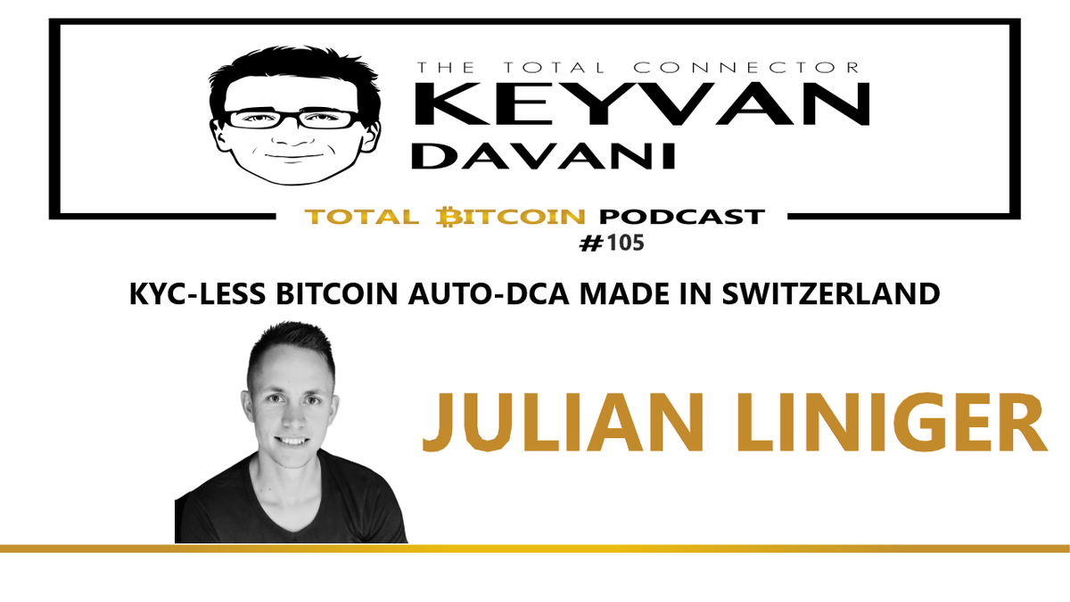 keyvandavani's tweet photo. TotalBitcoin #105: Julian Liniger @julian_liniger,
CEO of @Relai_ch 🔥🔥🔥
KYC-Less #Bitcoin #AutoDCA Made in Switzerland
https://t.co/x25K618pp0 https://t.co/tf9qgPL7Gz
