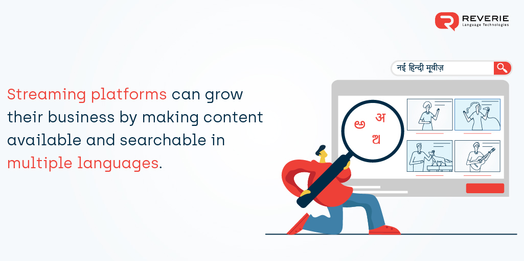 ReverieTech's tweet photo. Indian-language first users prefer consuming and searching for videos and music in their own language.
#LanguageLocalization can give streaming platforms the giant push they need to grow their subscribers. 

Get in touch https://t.co/MH8Ceb0sp9 

#Entertainment #platforms #Videos https://t.co/5tNmDYOKYV