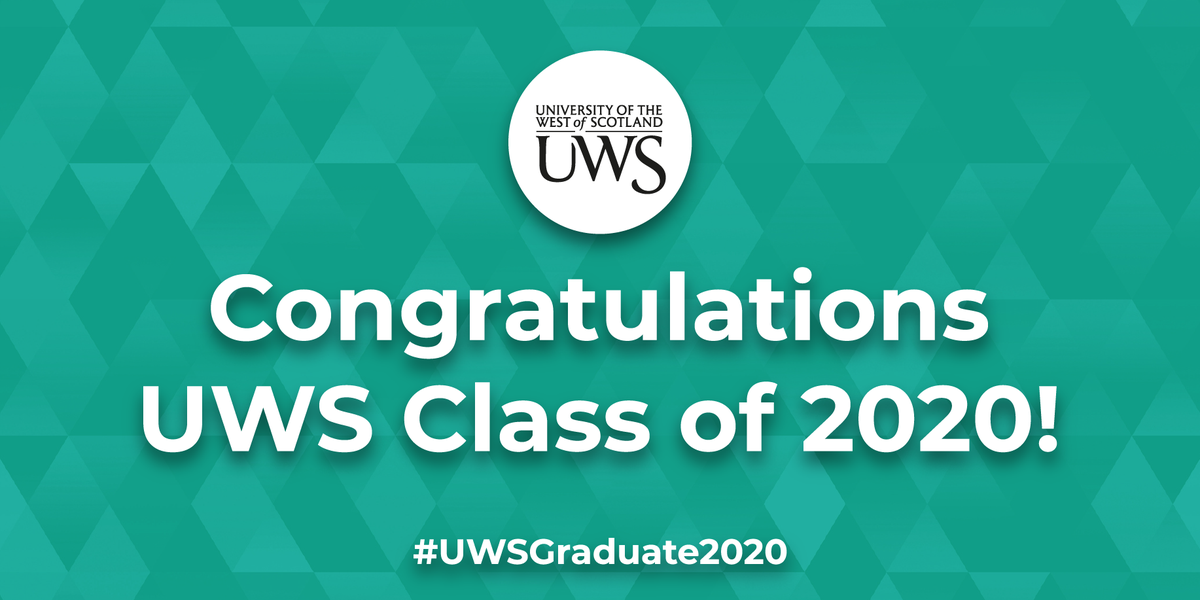 UniWestScotland's tweet photo. We want to see your #athome graduation celebrations! Tag us in your photos and videos, and use the hashtag #UWSGraduate2020 so we can share your success with the UWS community 🎉🎓 #UWSTogether https://t.co/tHfj76bt8o