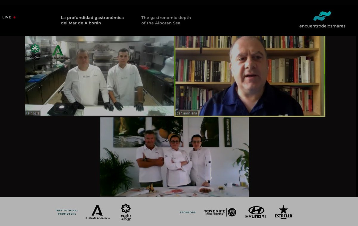 Respeto máximo al mar y a su producto el que muestran 
<a href="/JoseAlvarez_And/">Jose Alvarez</a> <a href="/rest_lacosta/">Restaurante La Costa</a> Lourdes Villalobos, Belén Abad y Sebastián Guerrero #ChinchinPuerto en #EncuentroDeLosMares  #gustodelsur <a href="/AndaluciaJunta/">Junta de Andalucía</a>  
<a href="/AgriculturAnd/">Consejería AgriPesca</a> <a href="/uncomino/">Benjamín Lana</a>