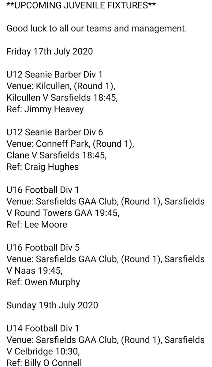 SashGAA's tweet photo. Good luck to all our teams
#Sash2020 https://t.co/qDumN45UWk