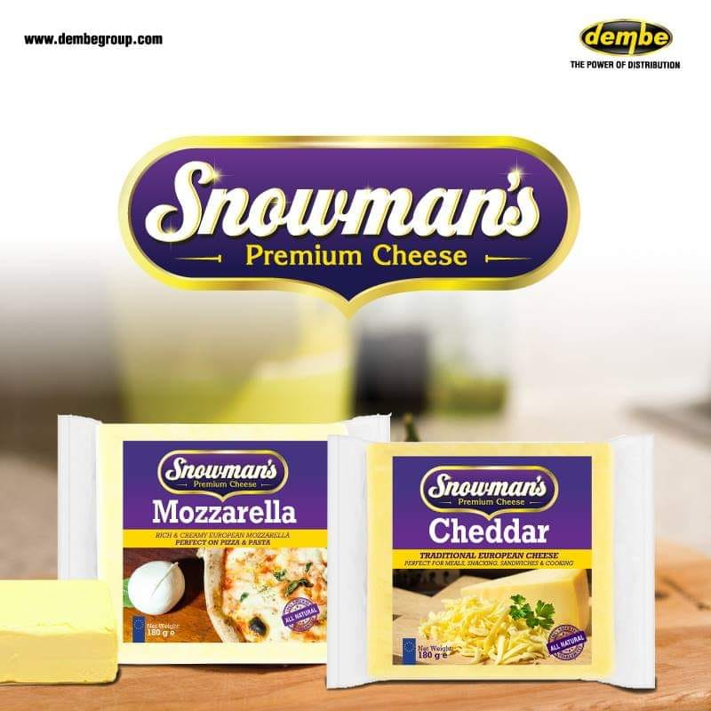 dembegroup's tweet photo. Hey cheese lovers, we've got a special treat for you! Find @dembegroup's snowman's premium cheese products in select outlets all over the country.

Walk to your nearest supermarket &amp; buy our greasy &amp; tasty cheese.🥰 #BUBU #DembeBrands https://t.co/pMoNXfT1xg