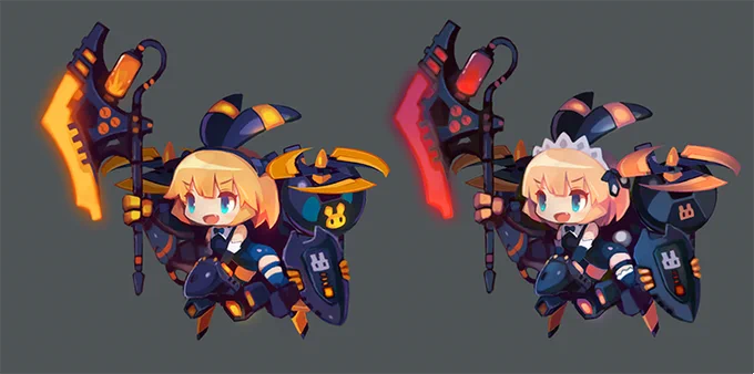 メイドちゃんカスタム試作。
少し淡い系の金髪にしてみたけどこっちのほうが好きかも 