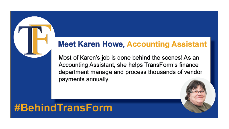 TransFormSSO's tweet photo. #BehindTransForm Shared Service Organization are hundreds of employees working together to enhance the quality of care for patients within Erie St. Clair. Meet Karen Howe, a Accounting Assistant at TransForm!
#healthcare #jobs https://t.co/X2DV9tCDvF