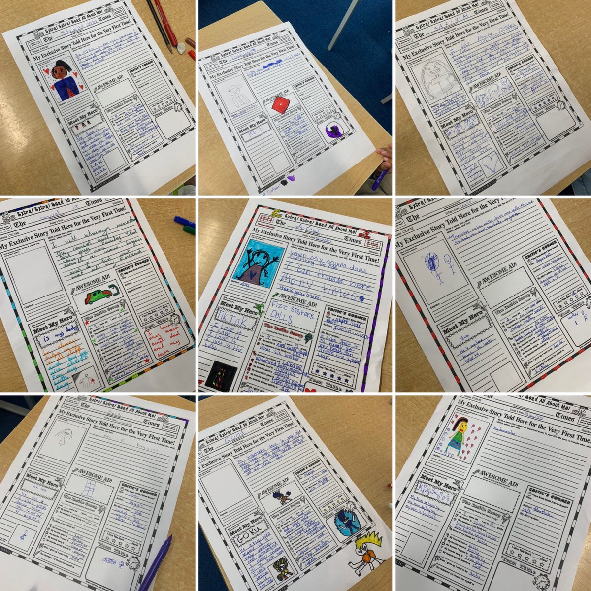 Mrs_WilliamsBF's tweet photo. We have been writing ✍️ about ourselves in Hawthorn group this afternoon. Well done guys, they are beautiful and full of lovely memories and fun facts about yourselves! @Miss_Coleman1 @MrsBellis34 @mrsglackin https://t.co/uRAUIqUVt4