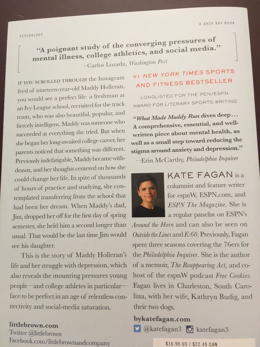 Suggestion for July 14 ... What Made Maddy Run: The Secret Struggles and Tragic Death of an All-American Teen (2017) by Kate Fagan.