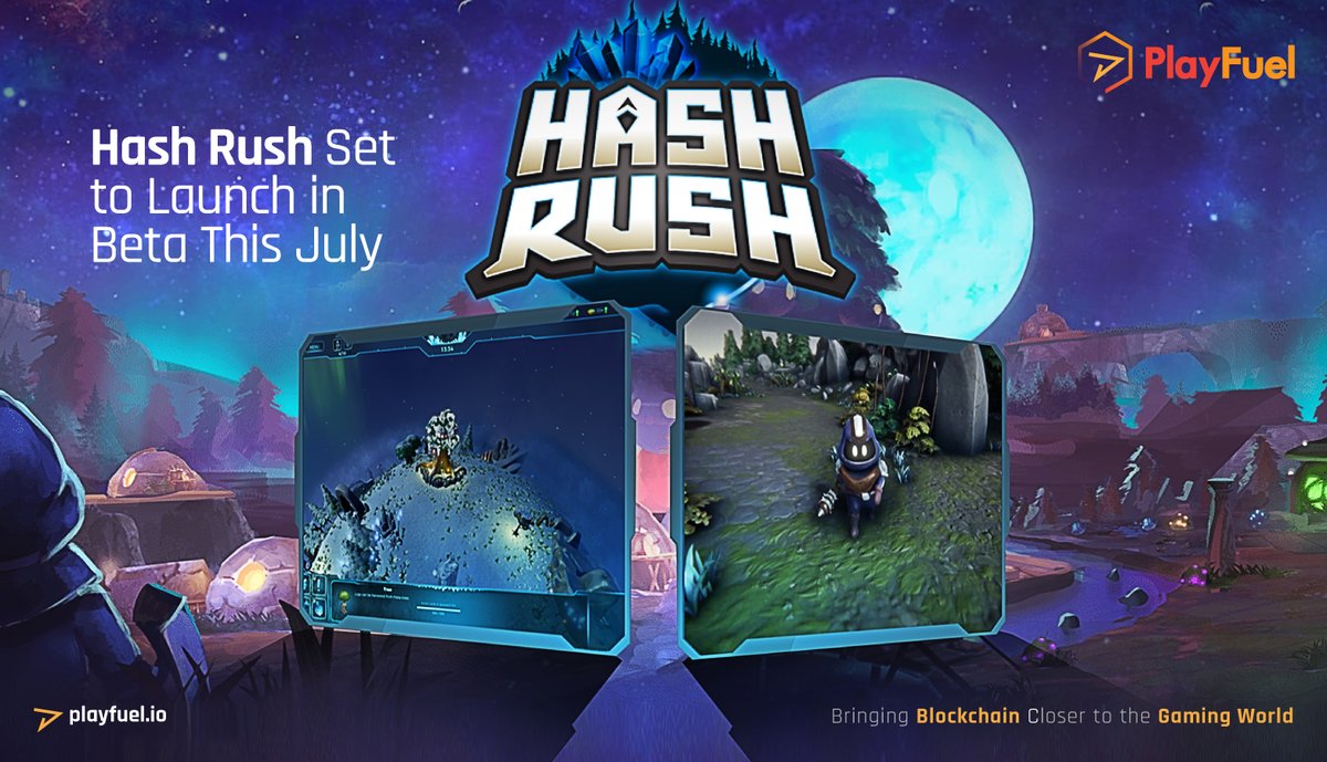 play_fuel's tweet photo. The sci-fi/RTS 🔗#blockchain-enabled game Hash Rush will begin an open beta in the second half of July 2020, announced VZ Games. Numerous changes have been implemented to improve the game����.

Likewise #PlayFuel will soon be launching exciting🤩 games in beta. 

#BlockchainGaming https://t.co/Q6XOCSmg9w