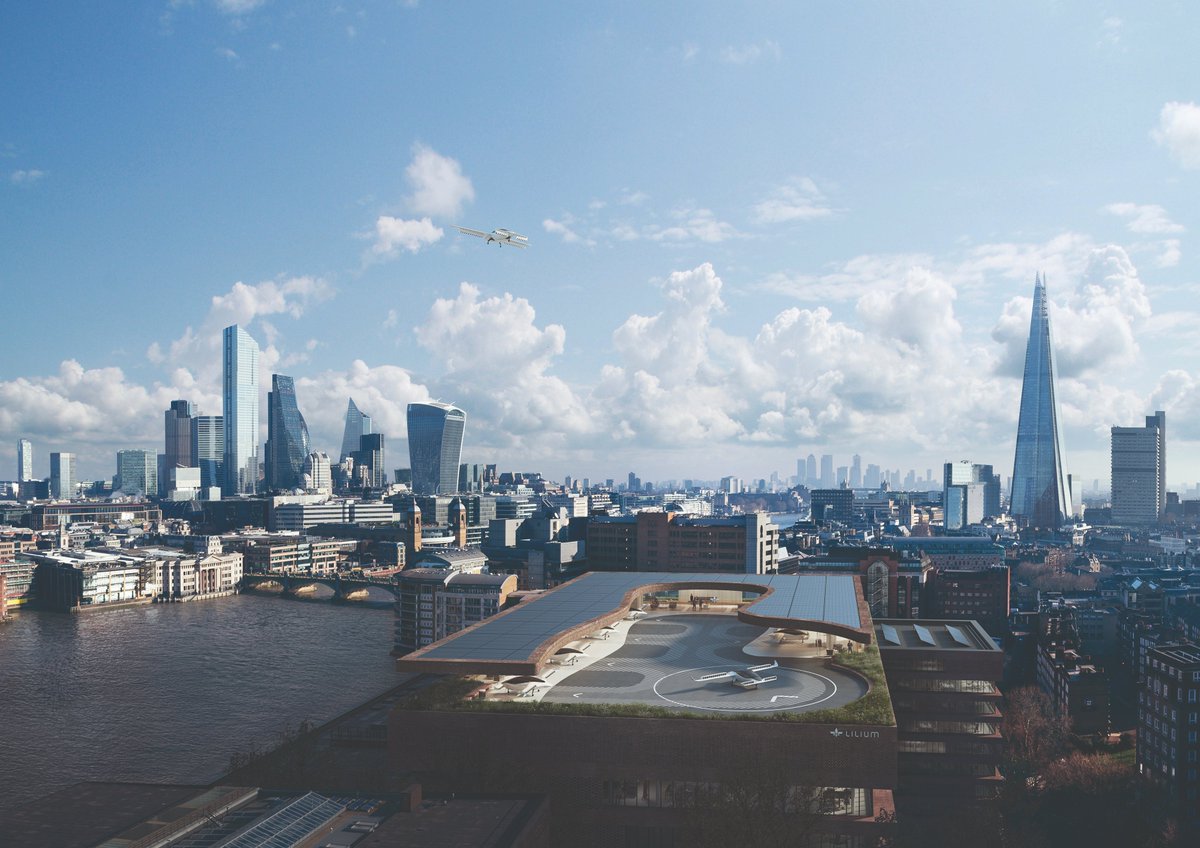TheB1M's tweet image. These modular flying-taxi ports can be adapted to suit almost any building. The concept, developed by Munich-based flying-taxi firm @Lilium, aims to make it easy for developments of all sizes to incorporate the terminals - bit.ly/3j0WwLf #construction #architecture #MMC