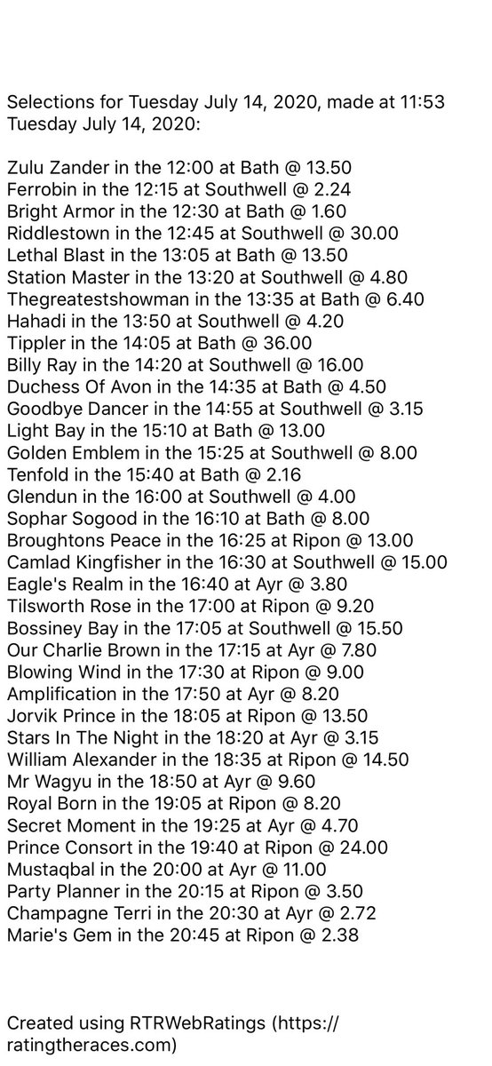 noddythebull's tweet photo. Iโve been for a run with the dog, had a bacon sandwich and 3 pints of tea, done the cards with @RatingTheRaces #ProStats, now Iโm off out for a nice meander along the cliffs for 3 or 4 hours.
Good luck all,
Doc
#RTRBestOnTheNet #RatingsMatter https://t.co/S4gVaE5cOD