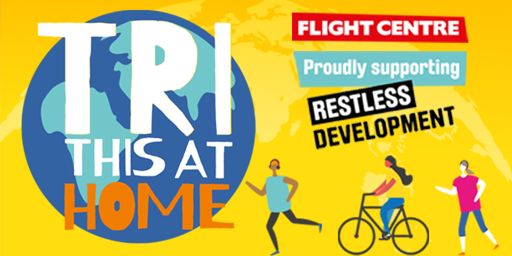 FlightCentre_UK's tweet photo. TRITHISATHOME - Ready, Set, Go - the virtual #TriThisAtHome event starts today, and we can't wait to see how far your kids can run, walk or cycle around the world! Find out more and download the app here: https://t.co/YLmiHEu0QR https://t.co/y6oW5VLKJN