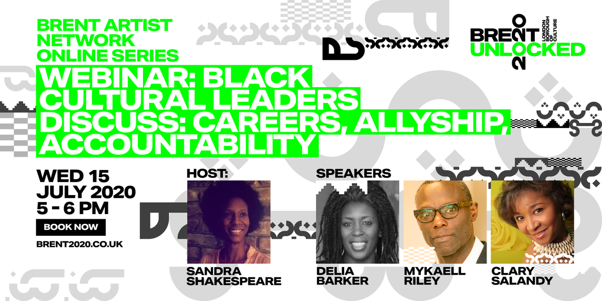 👉Black Cultural Leaders Discuss: Careers, Allyship, Accountability👈

Join #Brent2020 as black leaders in the cultural sector discuss the implications of #BlackLivesMatter on the sector &amp; how artists can use their influence to effect change.

FREE > eventbrite.co.uk/e/112967025414