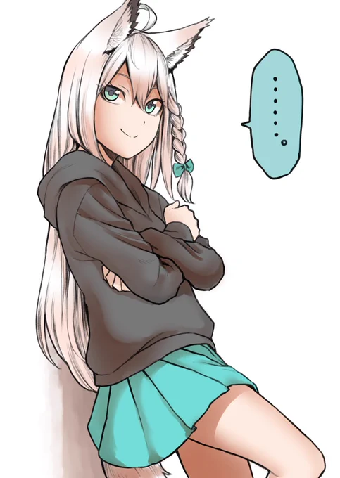 てぇてぇを見守る後方腕組みきーつね
#絵フブキ 