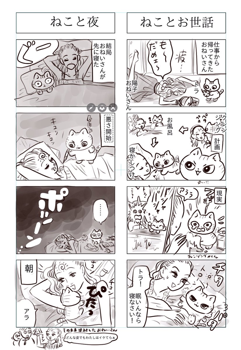 「トラと陽子」
ねことお世話
ねこと夜 