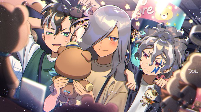 >お題箱 灰崎&吉良ぴ&不動くんです!不良系なのであえて…かわいいぬいぐるみ売り場に連れていってやりたい…!という絵です!お題ありがとうございました☺️! 