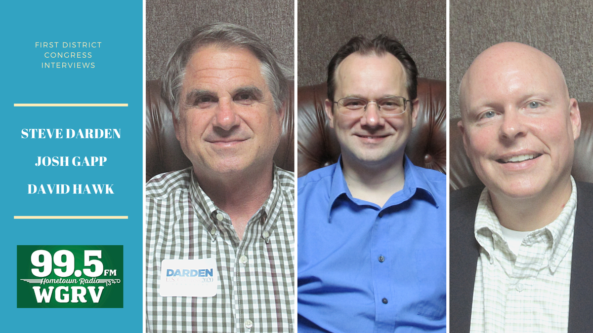 Radio Greeneville (@wgrvnews) on Twitter photo First District congressional candidate interviews continue today. The interviews begin after the 10:00 AM news on 99.5 FM/AM 1340 WGRV, <a href="/comcast/">Comcast</a> channel 18 and wgrv.com. <a href="/darden_for/">Steve Darden for Congress</a> <a href="/SteveDardenTN/">Steve Darden</a> <a href="/joshgapptn/">Josh Gapp for Congress (R) - TN-01</a> <a href="/DavidHawkForTN/">David Hawk</a> First District congressional candidate interviews continue today. The interviews begin after the 10:00 AM news on 99.5 FM/AM 1340 WGRV, <a href="/comcast/">Comcast</a> channel 18 and wgrv.com. <a href="/darden_for/">Steve Darden for Congress</a> <a href="/SteveDardenTN/">Steve Darden</a> <a href="/joshgapptn/">Josh Gapp for Congress (R) - TN-01</a> <a href="/DavidHawkForTN/">David Hawk</a>