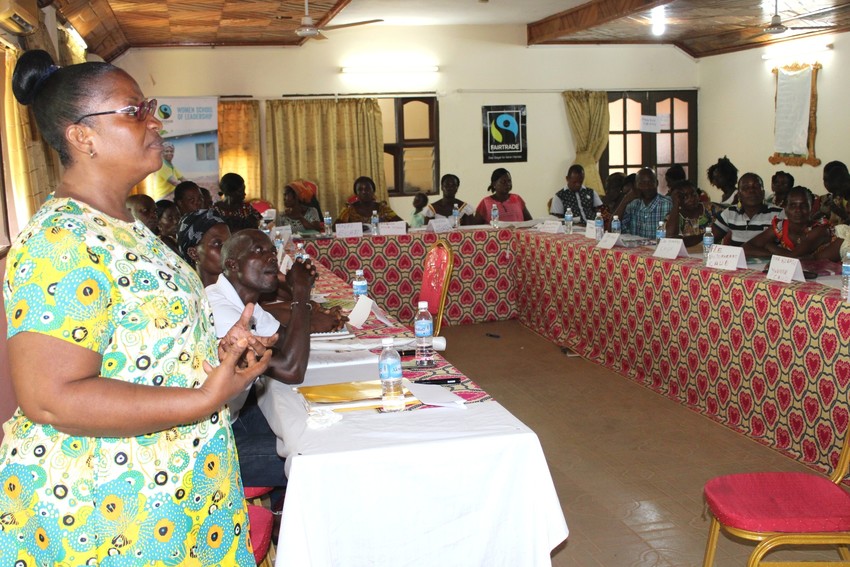FairtradeAfrica's tweet photo. The Fairtrade #WomenSchoolofLeadership seeks to strengthen Producer Organisations through enhancing the role of #women in Leadership and Governance. https://t.co/O6Zd6UBDho