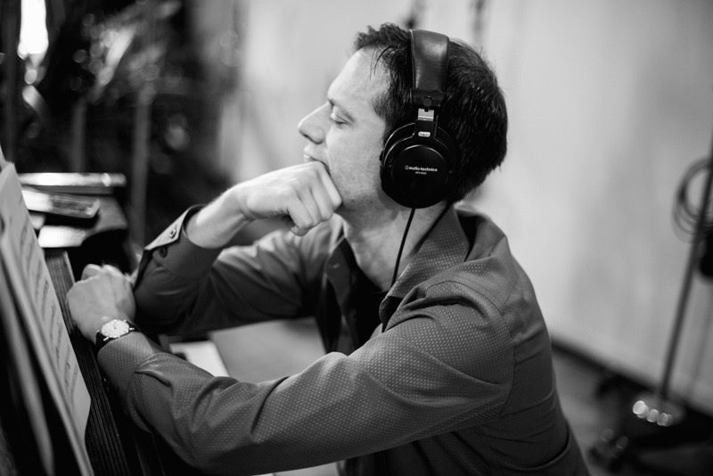 Adam Birnbaum, UJT member, in studio recording 2nd album (June 2018) @birnbaua