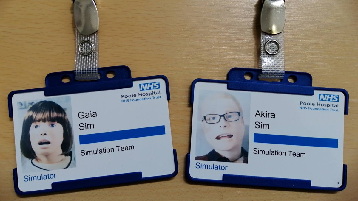 SimulationUHD's tweet photo. Welcome to the team #GaiaSim and #AkiraSim.
They #WLTM other simulators for professional networking.
#SimulationTeam #Simulator #Simulation #NotADummy #IDBadge #NHS #DreamJob #InclusivityAndDiversity https://t.co/CFbdygMsTx