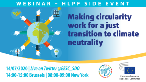 A graphic showing more details about the event mentioned in the tweet. Full information about the event here: https://www.eesc.europa.eu/en/agenda/our-events/events/making-circularity-work-just-transition-climate-neutrality