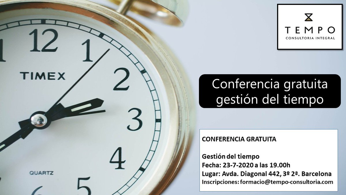 TempoConsulting's tweet photo. Si quieres mejorar como entregar los trabajos a tiempo, tener una mayor calidad en el trabajo y como mejorar tu capacidad de producir con eficiencia, este taller te interesa. https://t.co/aMu3gOE4ow