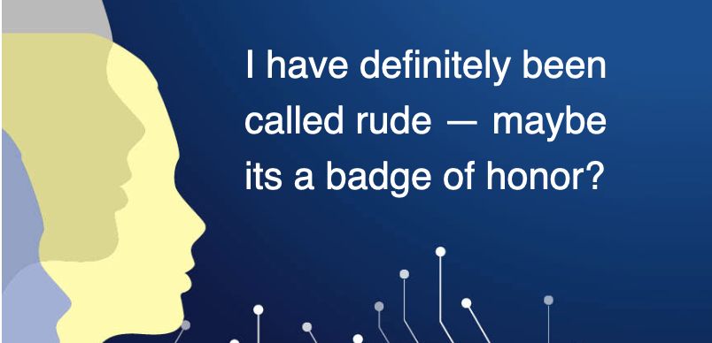Strong Women leaders are often called too abrasive, too rude, too ambitious in ways that our male counterparts have never seen. We're crowd-sourcing solutions to address these discrepancies. In the meantime, we are all certainly wearing this as a badge of honor. #FutureIsFemale