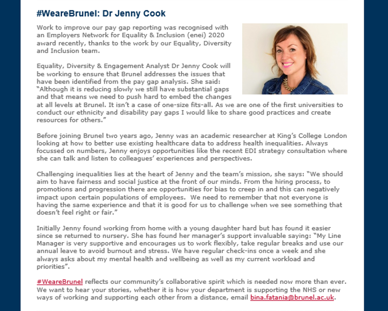 jennyscience's tweet photo. I was featured in this week's #WeareBrunel Campaign :) https://t.co/OM5rqQRO68