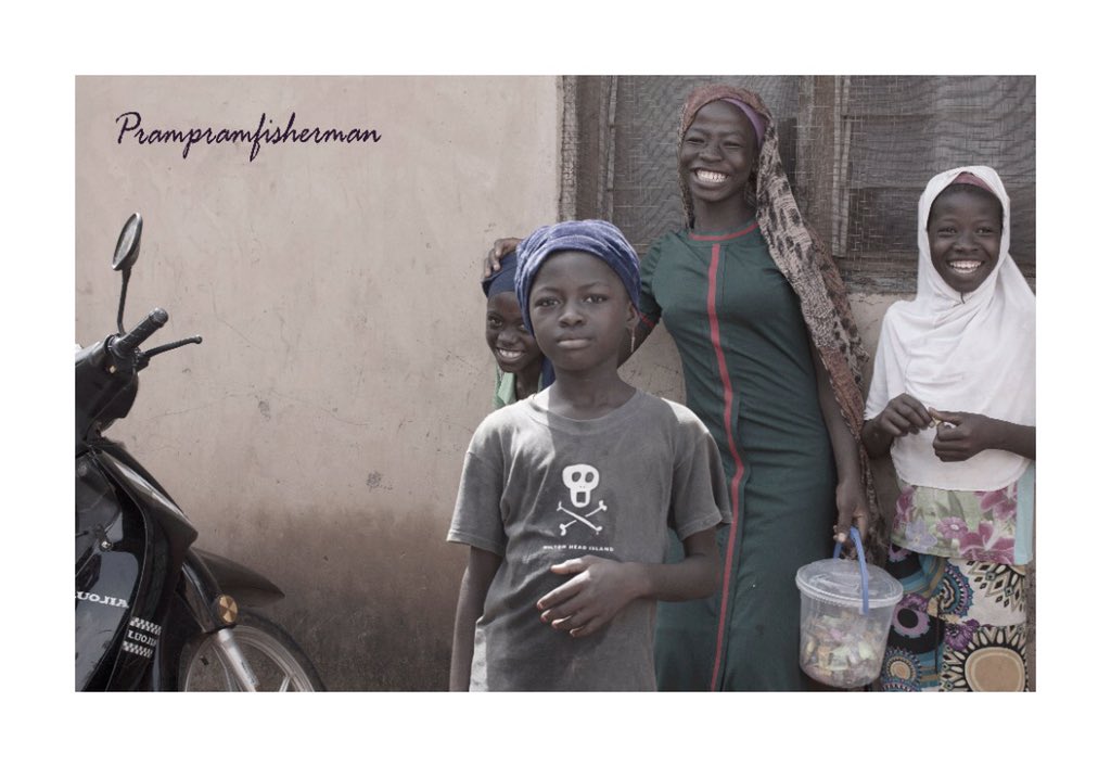 #canon #photography #north #ghana #smile #fourgirls #prampramfisherman