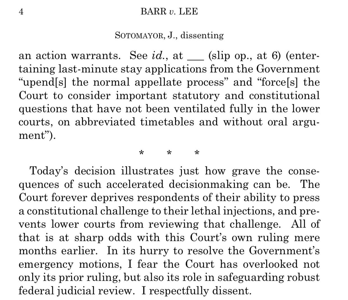 Justice Sotomayor’s dissent is worth reading in full, as it gets to exactly what’s so jarring about this ruling: