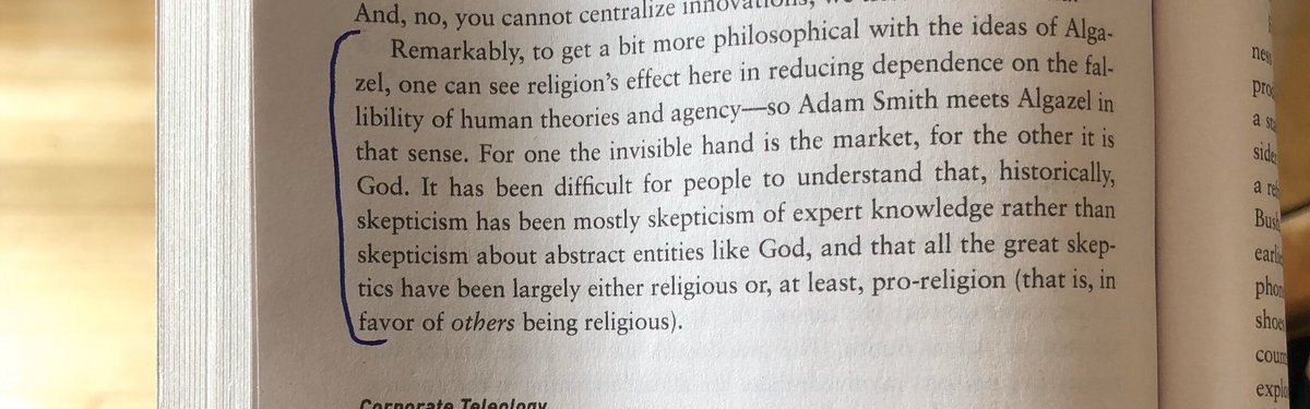 “Historically skepticism has been of expert knowledge rather than God”