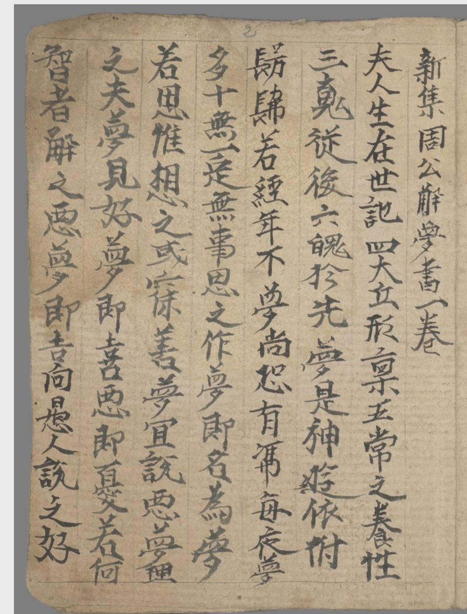 71/新集周公解夢書=Pelliot chinois 3908. "The Duke of Zhou's dream interpreter: Newly collated".  https://gallica.bnf.fr/ark:/12148/btv1b8300230n/f2.image. A book of dream interpretation. Books with similar titles are still published today.