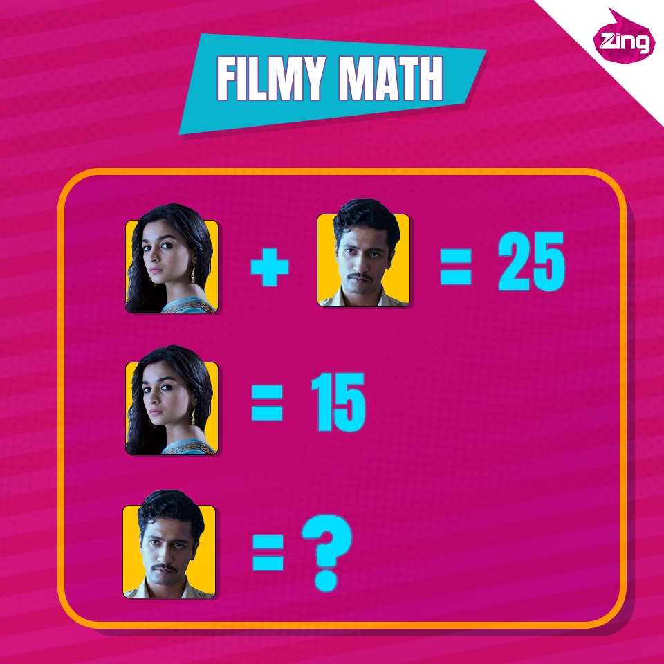 zingtv's tweet photo. Yeh equation ko karo solve aur comment karo the right answer.
#FilmyMath https://t.co/AwhBtcTXdg