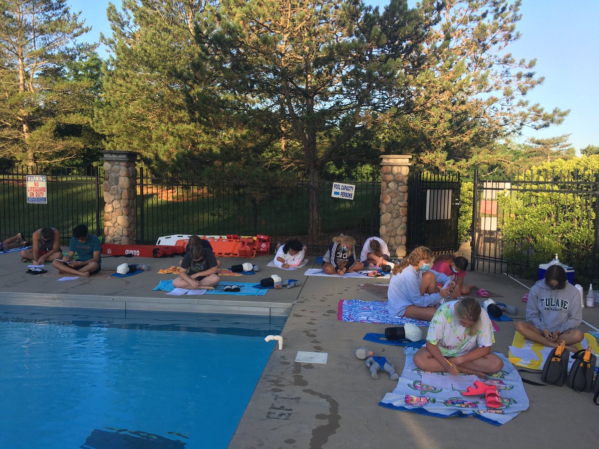 Finally getting certified! #CHSlifeguards