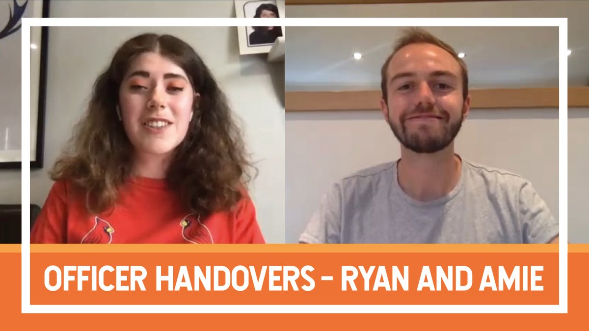 What is Ryan most proud of achieving this year as <a href="/Guild_Activity/">Izzy Lawson</a>?... What are Amie's plans as she takes on the role of Activities &amp; Employability Officer this year?... Watch their handover chat on YouTube to find out: youtu.be/LaNyRta_Zxo