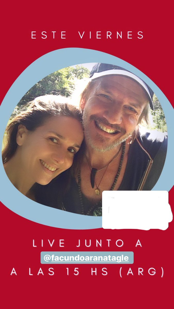 Este viernes Live en IG de Naty con Facu...no se lo pierdan... 15h Argentina, 20h España... 🤩🤗