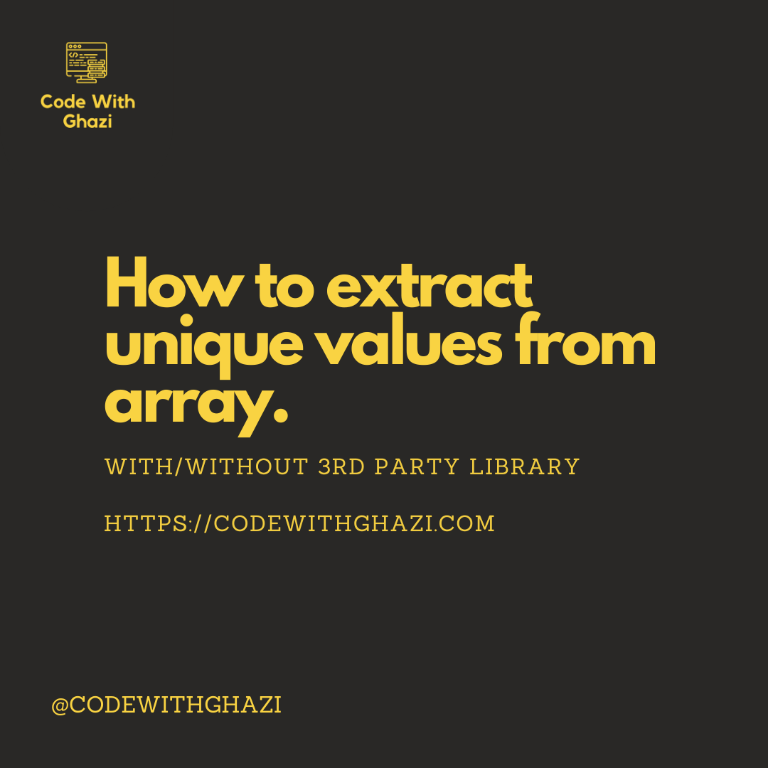 codewithghazi's tweet image. How to remove duplicate values from an array.

#javascript #javascriptarrays #javascriptdeveloper #javascriptarraymethods #javascriptarray #array #lodash #lodashjs #javascriptlearning
instagram.com/p/CCnvq1ynK9c/…