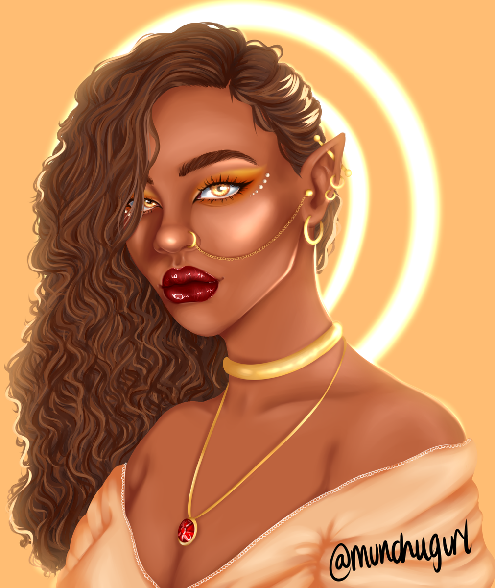 MunchiiGirl's tweet photo. Took me awhile to jump on to this tag, always behind on the trends 👌
I'm Munchii, I like drawing/painting pretty girls and making things look shiny 'n sparkly

#NobodyArtistClub #IAMSomebodyArtistClub https://t.co/bU0aBtFpwW