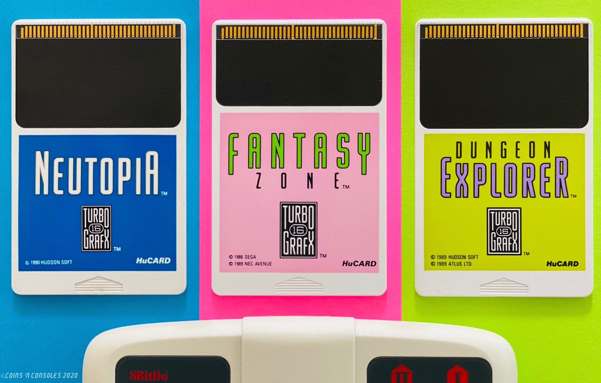 CoinsNConsoles's tweet photo. Hue Cards!! Gotta love those colors!
Do you have a favorite? 🎨😃

#RetroGaming #HuCardHuesday #TurboGrafx16 #TurboGrafxMini #CoreGrafx #PCEngine #PCエンジン 
#8BitDo https://t.co/PBDCcopr21