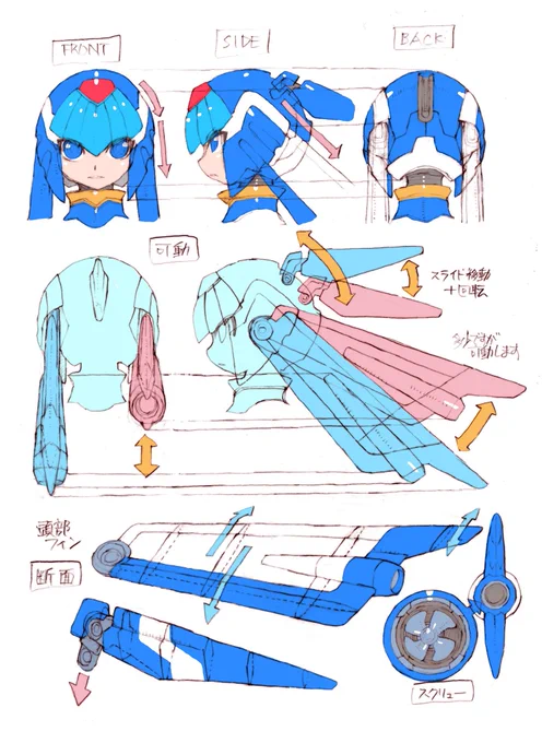 XdiveはFacebookで中山徹が描いた「妖将」レヴィアタンの詳細設計図を発表しました?やっぱり中山さんですだ!!!これで最高だ!!???#ROCKMANXDiVE
#ロックマンゼロ 