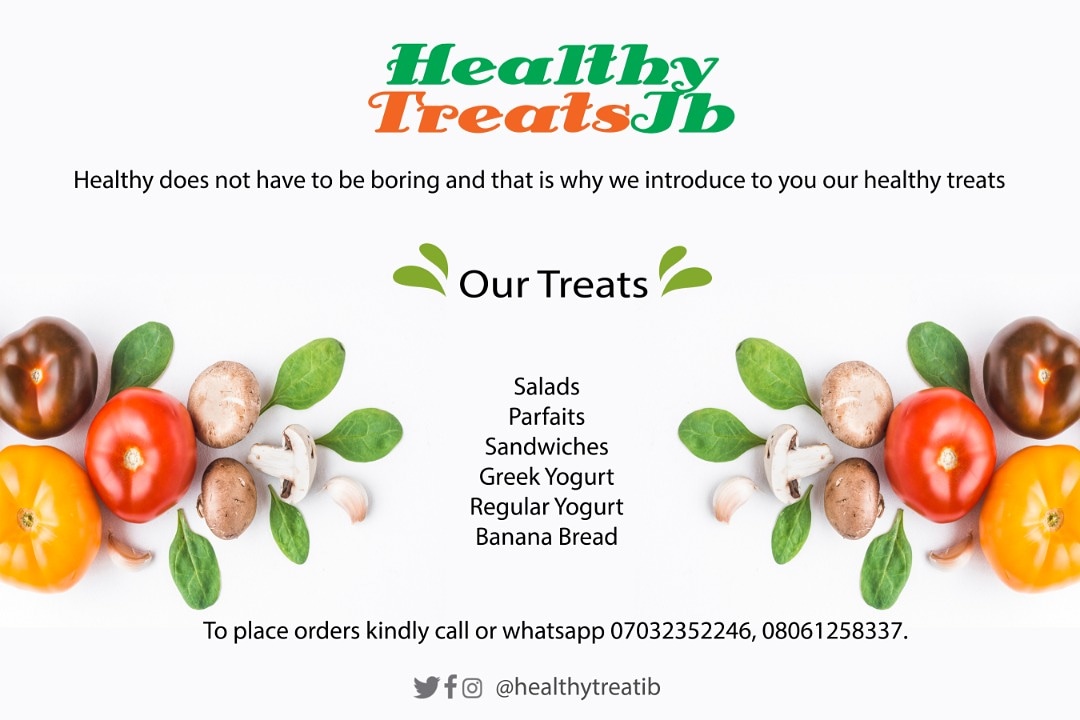 healthytreatib's tweet image. Hi family🤗

This is a gentle reminder that we are still your best plug for healthy treats in Ibadan. 

Give us a call on 07032352246 or send  us a DM today to order for your yummy treats.

Thank you.