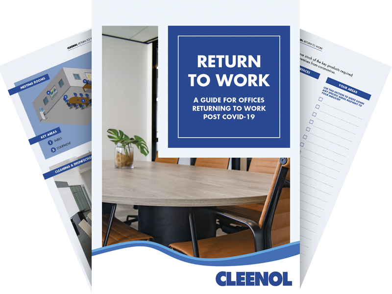 CleenolUK's tweet image. Our latest 'Return to Work' guide is for office environments. 

If you would like to provide a complete #cleaningguide for your customers to combat #COVID19 in their offices, please feel free to share this with them. #returntowork 

ow.ly/5N8S50AxLDR