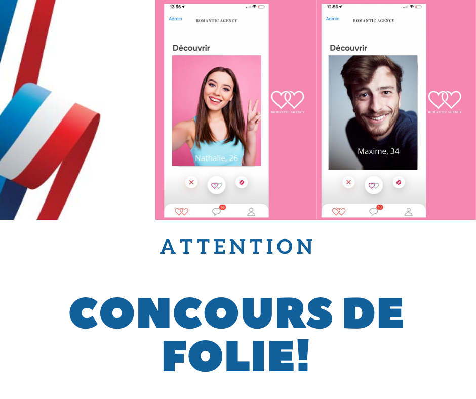 Romantic_Agency's tweet photo. C’est le #14juillet, et on est ravis de vous offrir un abonnement gratuit d���une semaine sur notre app de #dating 😍
Pour tenter votre chance, il suffit juste :
🌸De s'abonner à notre compte 
❤️ De Liker ce post
🌸De laisser un p'tit comm' ci dessous en invitant des amis.   🍀 https://t.co/M7zW0ibbeT