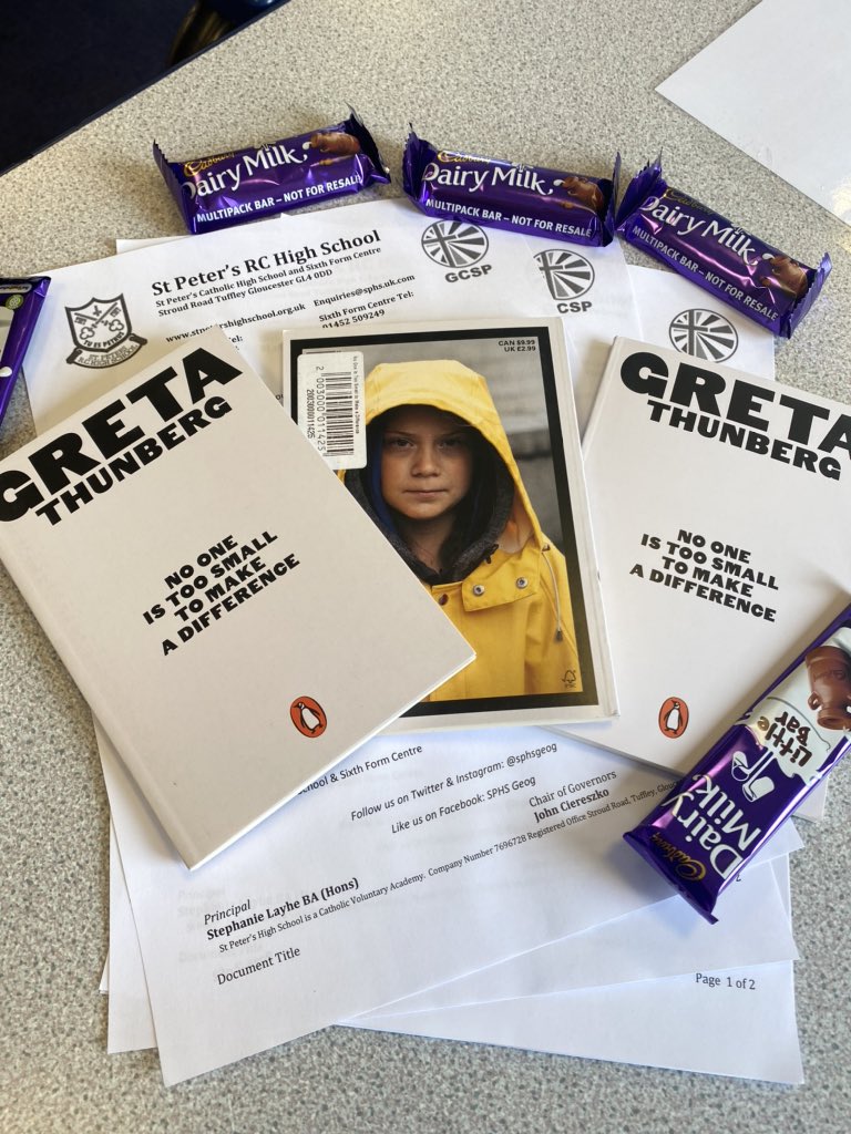 Geography (@sphsgeog) on Twitter photo Excited to be able to send out these small gifts/prizes to a selection of students who have worked exceptionally hard during lockdown. Hope it inspires them to ‘make a difference’ <a href="/GretaThunberg/">Greta Thunberg</a> <a href="/StPetersRCHigh/">St Peter's High</a> Excited to be able to send out these small gifts/prizes to a selection of students who have worked exceptionally hard during lockdown. Hope it inspires them to ‘make a difference’ <a href="/GretaThunberg/">Greta Thunberg</a> <a href="/StPetersRCHigh/">St Peter's High</a>