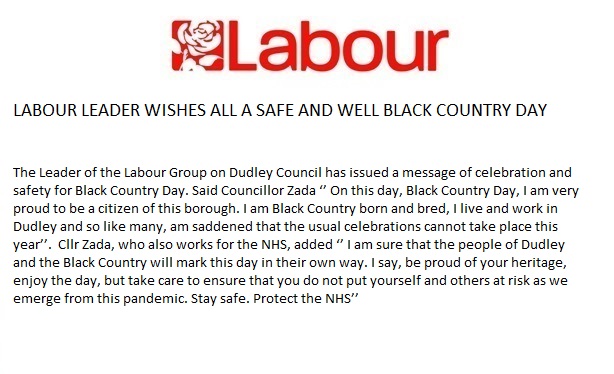 Happy Black Country Day From All At Dudley Labour.