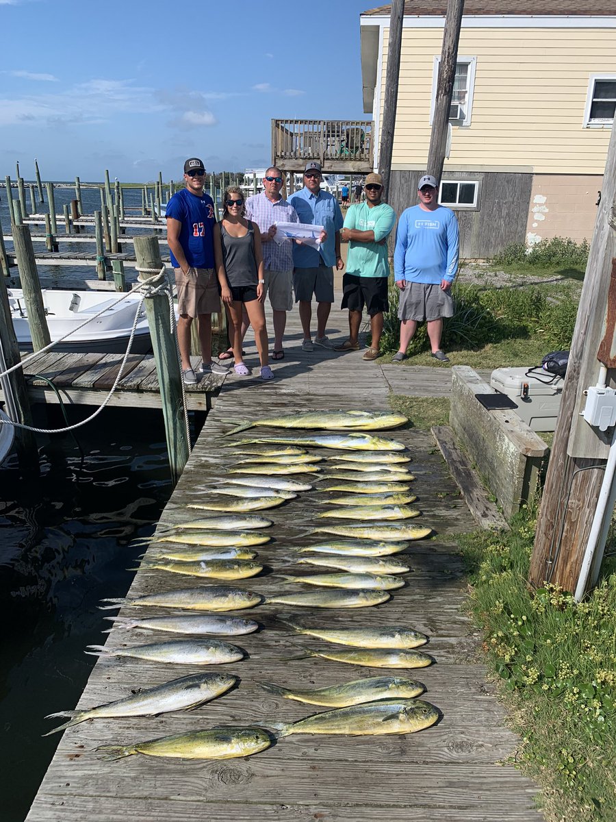 fullhouse40's tweet photo. Great day of off shore fishing out of Hatteras this past Sunday!  32 dolphin and 1 sail fish.  Lots of fun and good memories.  Citation with a 45 pound bull dolphin too! https://t.co/cmQZWyewnW