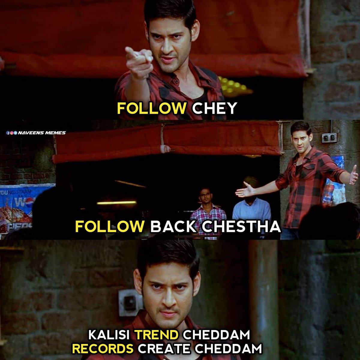 Ravijaganisam's tweet photo. Follow our Active 𝘿𝙃𝙁𝙈𝙎 
@DammalaMohith 
@Premkum30644948 
@GudavalliPrem 
Follow back pakka chestaru 💯 Trend lo active ga unatru 
#SarkaruVaariPaata 
@urstrulyMahesh 
#SSMBBdayTrendOnAugust8th https://t.co/FQtxu6z5w2