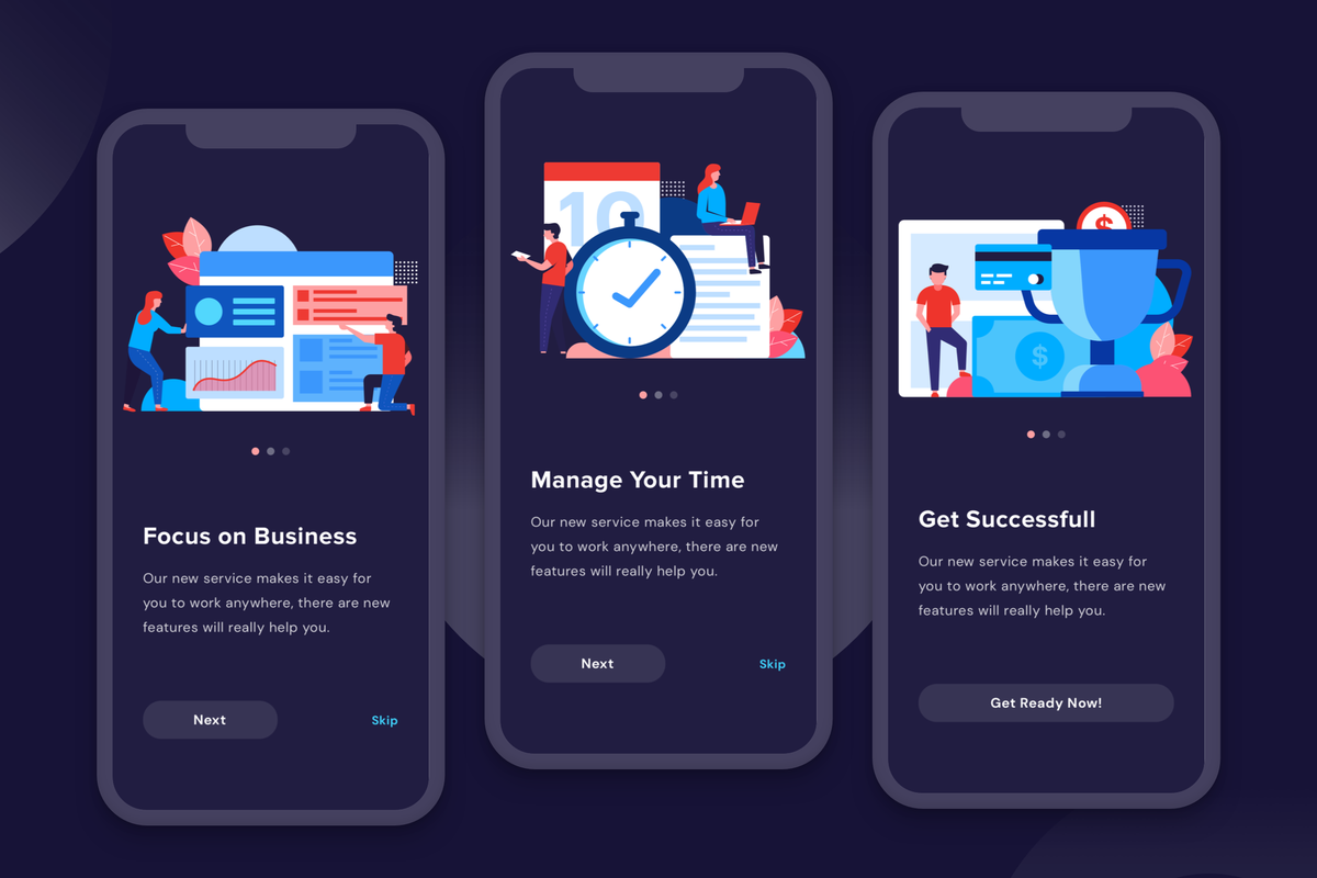 usedesignspace's tweet photo. At this time, we want to share with you our onboarding product. It’s called Successful in Business Onboarding Illustration.⁠
⁠
Buy this product, and you’ll get a great product with easily customizable. You can use this vector in the software you have on your device. 
⁠ https://t.co/mEh7Ame0KA