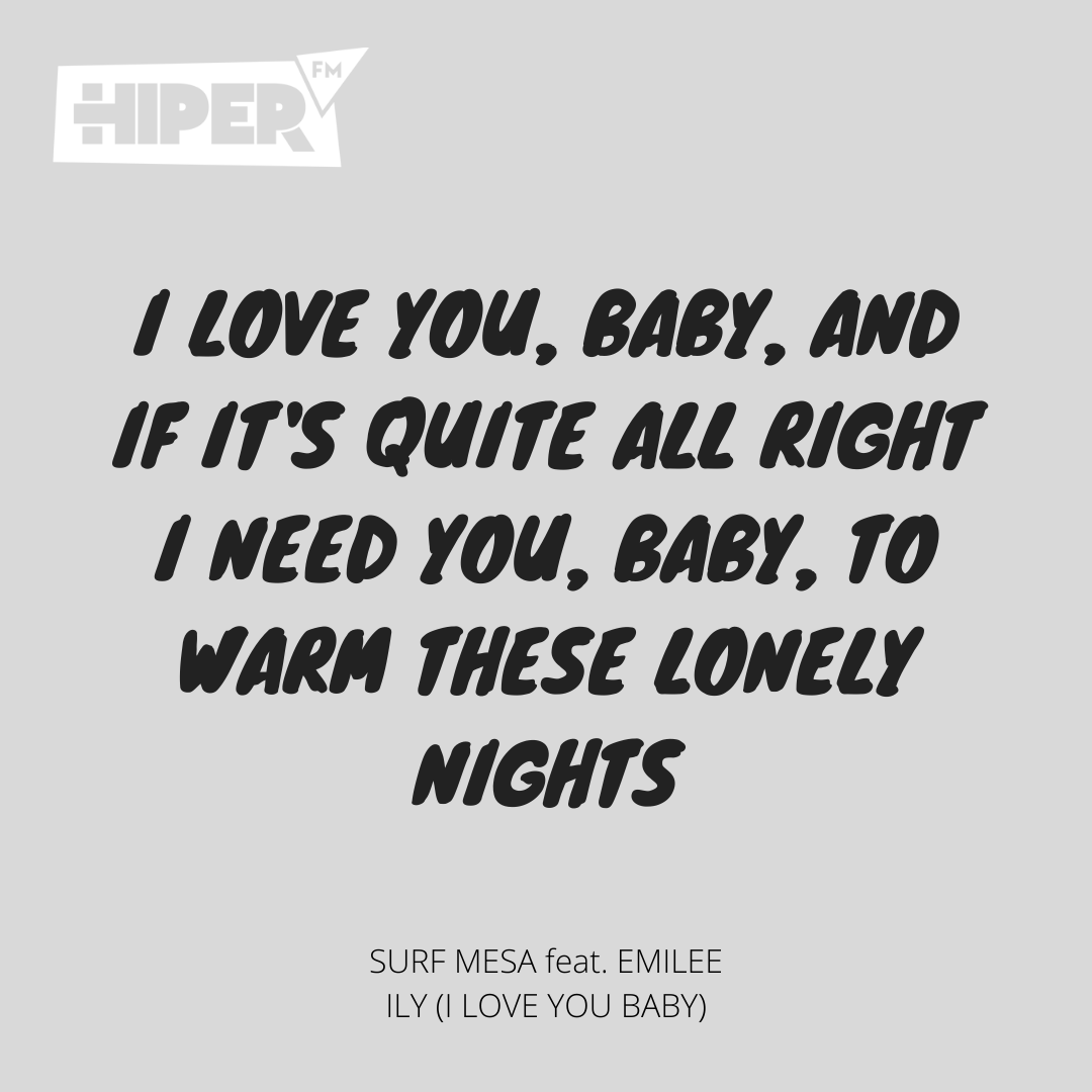 hiperfm's tweet photo. Podes ouvir Surf Mesa e Emilee na Hiper Fm... Agarra a tua música!
#surfmesa #emilee #iloveyoubaby #hiperfm #agarraatuamusica https://t.co/WI4EEaeTru