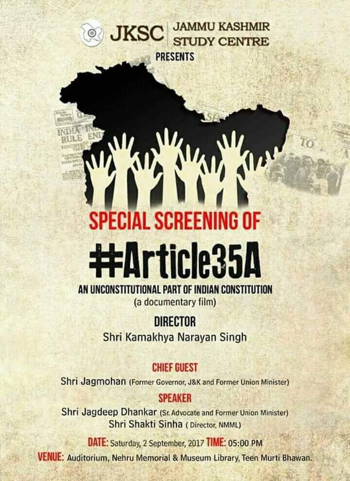 IGaneshMalhotra's tweet photo. Article 35A brought in discussion  by JKSC decade ago was rejected by many legal experts who confined themselves to Art 370 only . But Article 35A abrogation brought justice to lakhs of people . 
Only JKSC and many academicians who researched it deserve credit for its abrogation https://t.co/VbFuSc0Tbe