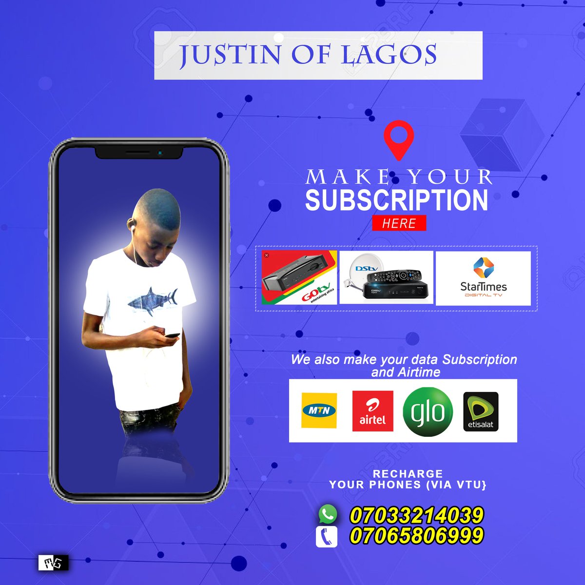 JustinLight16's tweet photo. @cuppymusic @ManUtd Cuppy I dey do DSTV, GOTV, STARTIME subscription 😢 https://t.co/uPTTIr9QzJ